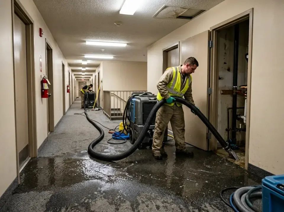 multi-unit-apartment-hallway-f-005 — frequently asked questions, Emergency Burst Pipe Water Extraction & Removal in Avery Cr…